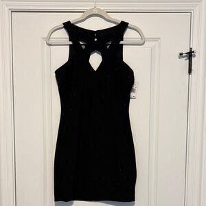 Crystal Doll Black Mini Dress